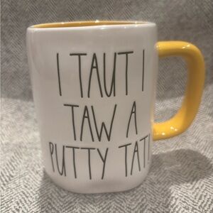 Rae Dunn Looney Tunes Mug with Yellow Handle